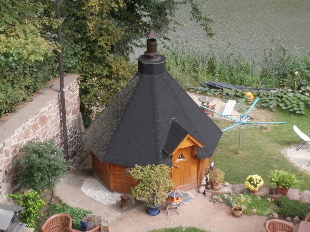 Ferienwohnung Saaleblick Halle  ภายนอก รูปภาพ